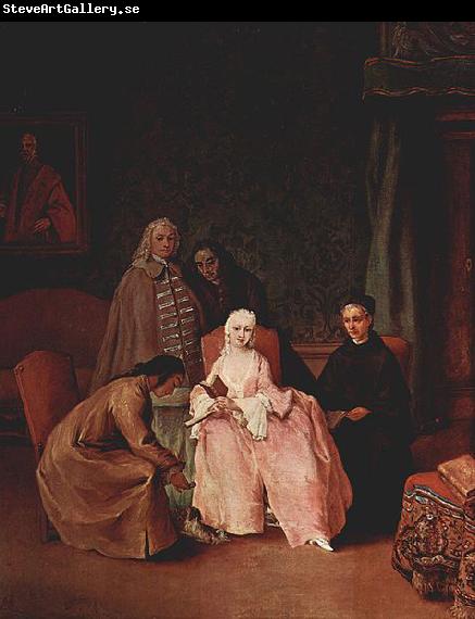 Pietro Longhi Besuch bei einer Dame